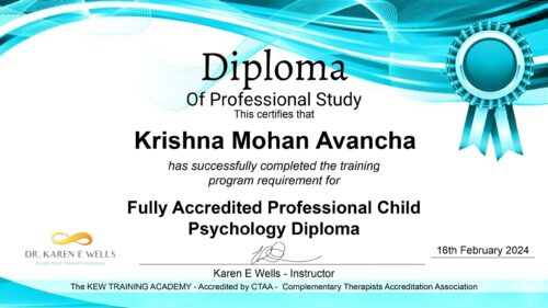 child Psychology certificate